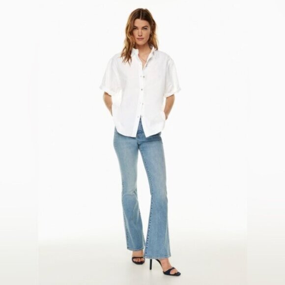 EUC- DENIM FORUM THE JANE SHIRT -100% cotton- Small- oversized - Picture 1 of 8
